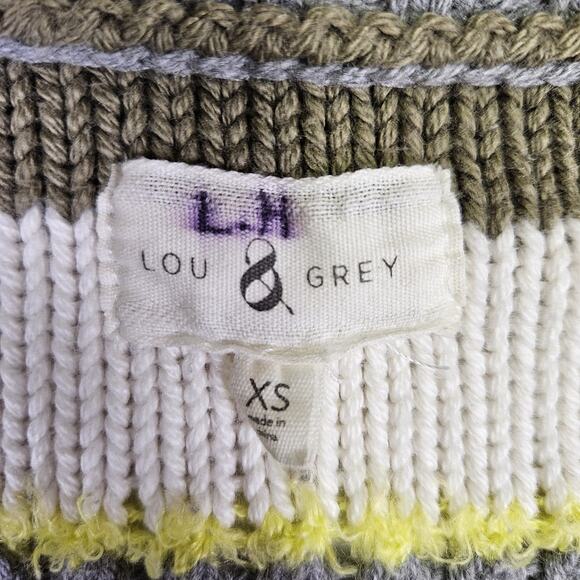 Lou & Grey Anthropologie Sweater Cashmere Wool Chunky Knit Balloon Sleeve XS - Picture 11 of 16